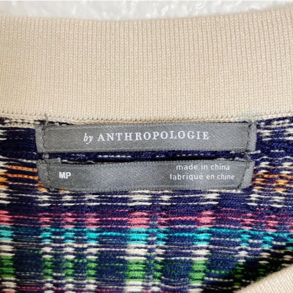 Anthropologie Cold Shoulder Button Bell Sleeve Knit Crop Top - Picture 11 of 12